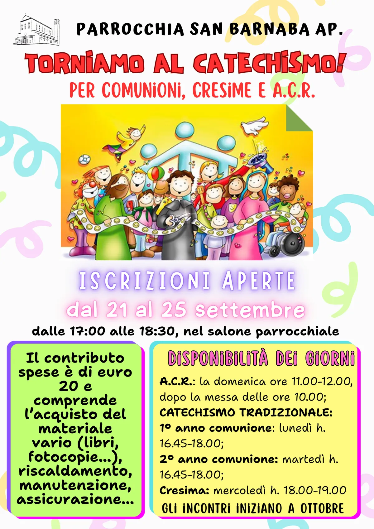 Iscrizioni al catechismo